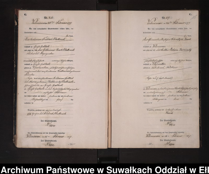 image.from.unit.number "Sterbe-Neben-Register des Preussischen Standes-Amtes Widminnen Kreis Loetzen"