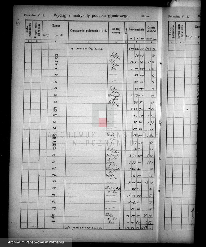 Obraz 10 z jednostki "Rejestr wyłączeń z art. 4 i 5 ustawy o wykonaniu reformy rolnej"
