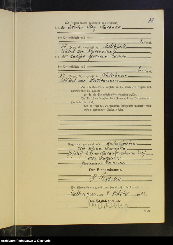 image.from.unit.number "Heirats-Neben-Register Nr 1 - 16 [ Księga małżeństw - wtóropis ]"