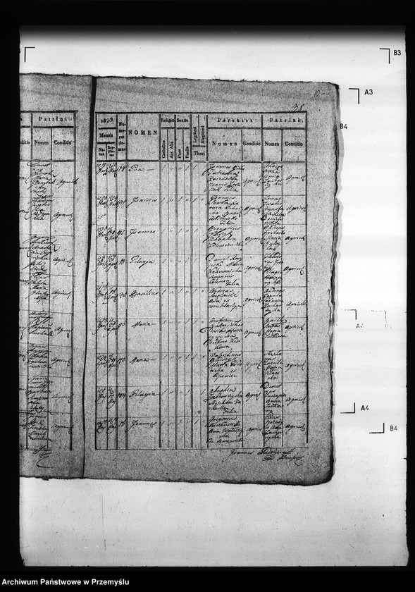 Obraz 14 z jednostki "[Kopie ksiąg metrykalnych parafii Hruszów z filiami Budomierz, Kłonice, Szczepłoty (dekanat Niemirów)]"