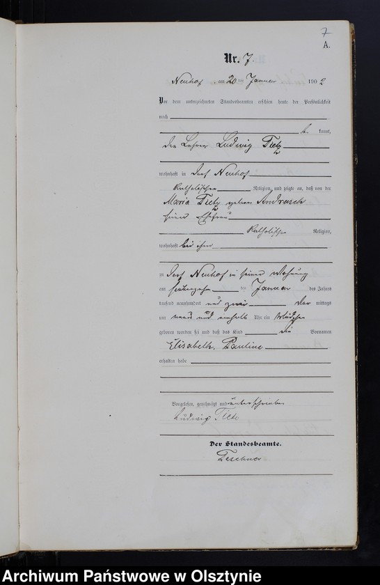 image.from.unit.number "Geburts-Haupt-Register Nr 1 - 121"