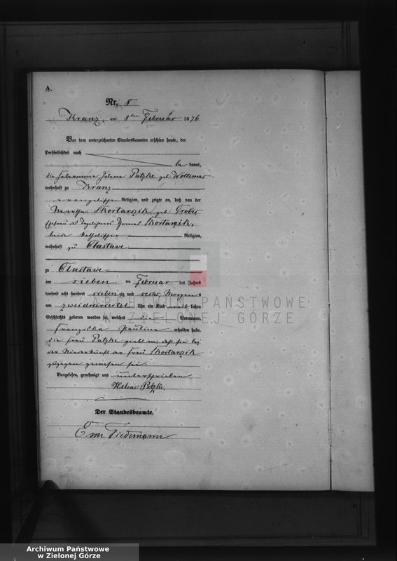Obraz 12 z jednostki "Geburts-Haupt-Register"