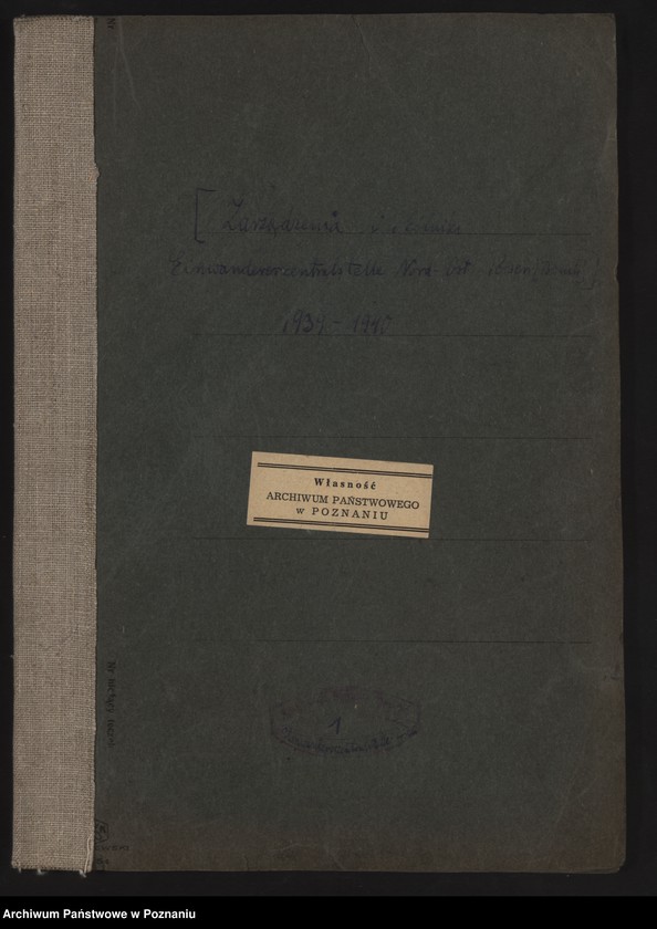 Obraz 2 z jednostki "[Zarządzenia i okólniki Einwandererzentralstelle Nord - Ost in Posen [Poznań]"
