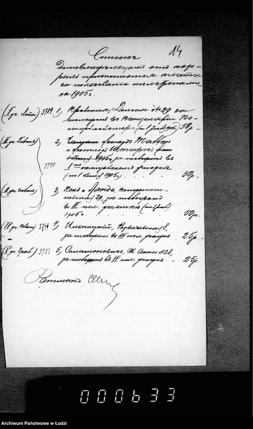 Obraz 18 z jednostki "O raschodach za pol´zovanje telefonnymi apparatami"