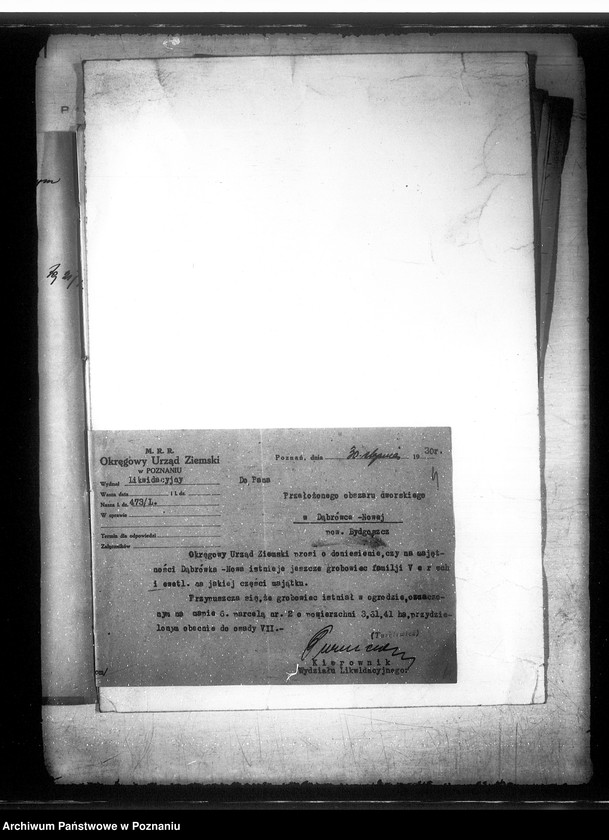 Obraz 8 z jednostki "Przewłaszczenie majątku Dąbrówka Nowa powiatu bydgoski"