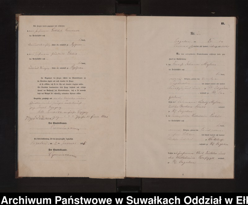 image.from.unit.number "Heiraths-Neben-Register des Preussischen Standes-Amtes Rydzewen Kreis Loetzen"