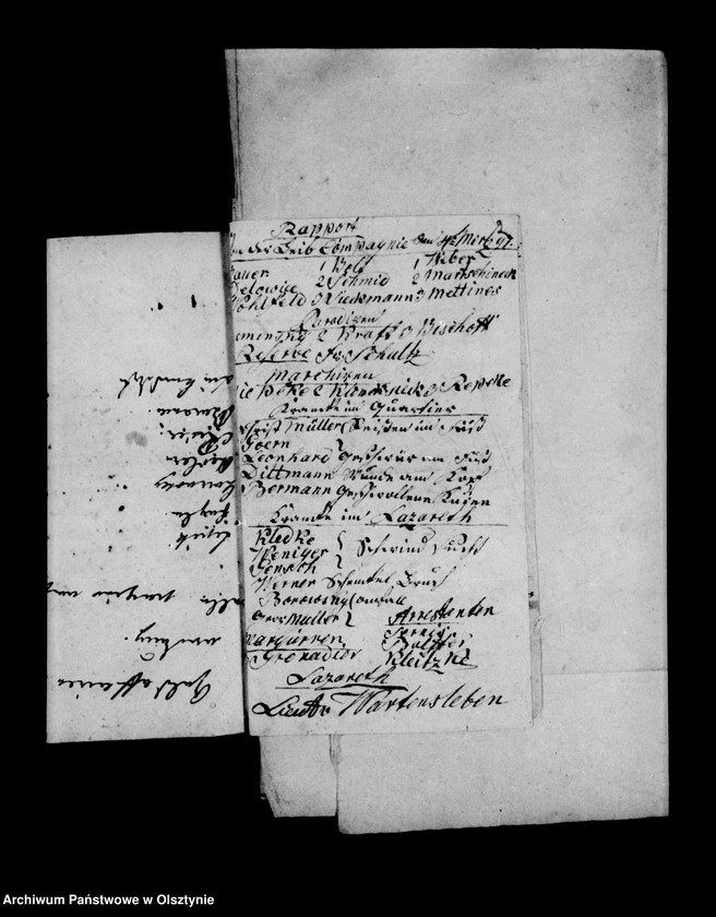 Obraz 6 z jednostki "/Tagesrapporte der verscchiedenen Formationen in Przasnitz und des I. Armee- Korps/"