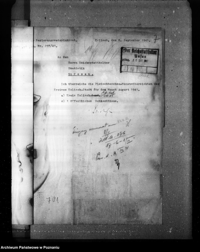 Obraz 11 z jednostki "Statistik über Fleischbeschau und Schlachtungen"