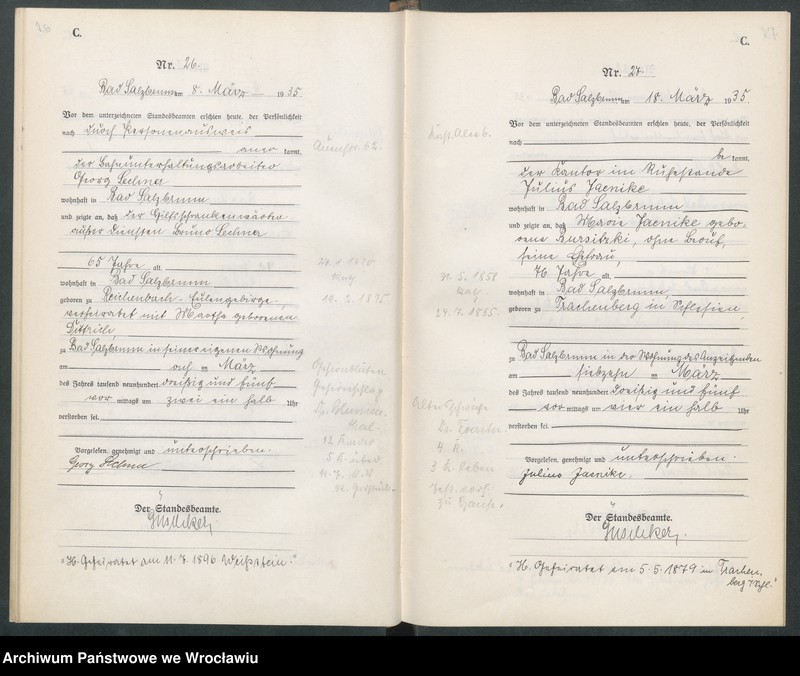 Obraz 17 z jednostki "Sterbe-Haupt-Register Ober Salzbrunn (Szczawno-Zdrój) 1934"