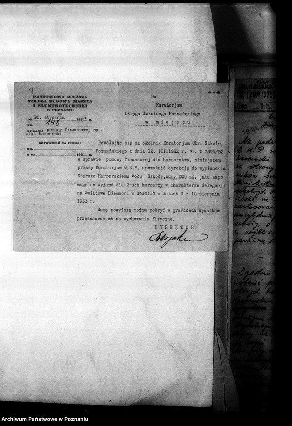 Obraz 6 z jednostki "[Sprawozdania ze stanu organizacyjnego i pracy drużyn harcerskich w szkołach]"