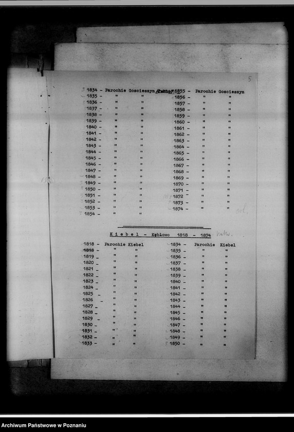 Obraz 9 z jednostki "Verzeichnis der im Amtsgericht Wollstein [Wolsztyn] befindlichen Kirchenduplikate"