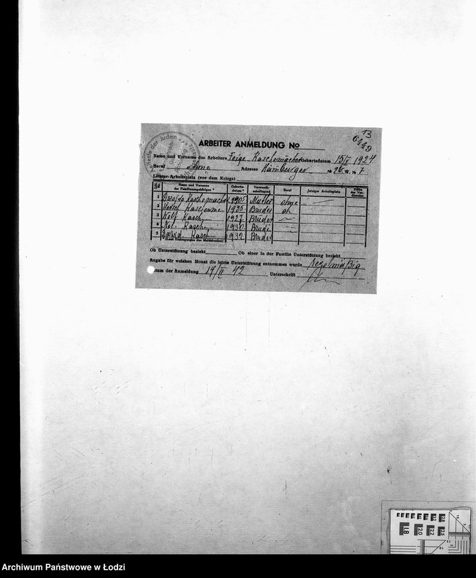 Obraz 16 z jednostki "[Podania o umożliwienie nauki zawodu]"