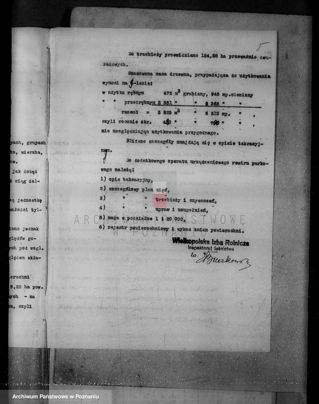 Obraz 9 z jednostki "/Nadzór nad gospodarką w lasach majątku Krucz-Goraj w powiecie czarnkowskim"