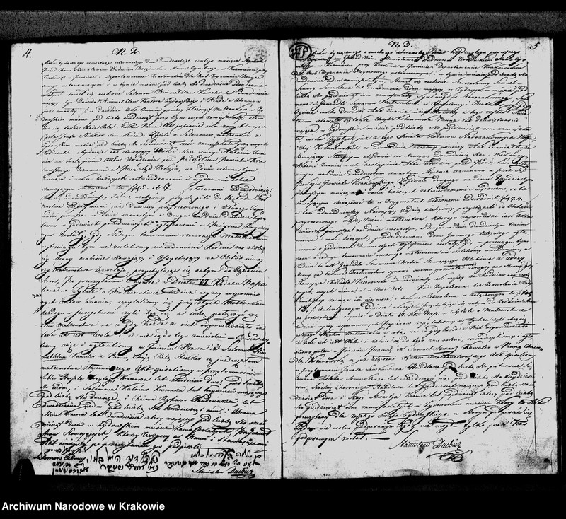 image.from.unit.number "Księga Aktow Zapowiedzi Małzenstw i Rozwodow. Gminy Wyznania Moyzeszowego. Synagogi Kazimierskiey przy Krakowie na Rok 1814"