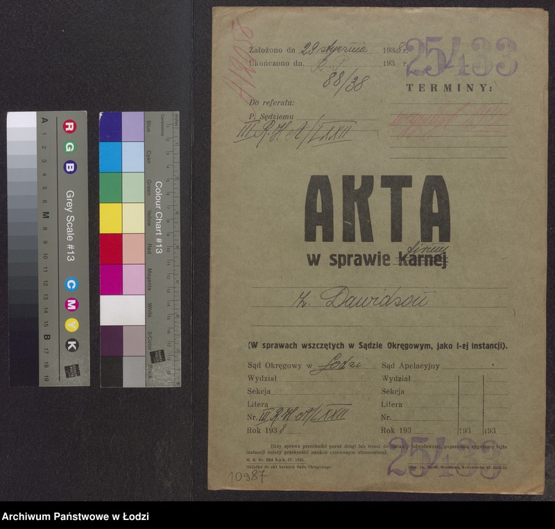 Obraz 2 z jednostki "Zelman Dawidson- wyrób i sprzedaż towarów włókienniczych, sztucznego jedwabiu oraz przędzy"