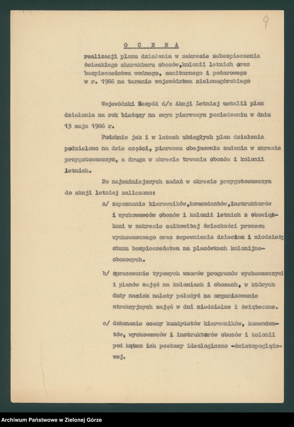 image.from.unit.number "Oceny Wydziału dotyczące świeckiego charakteru letniego wypoczynku młodzieży"