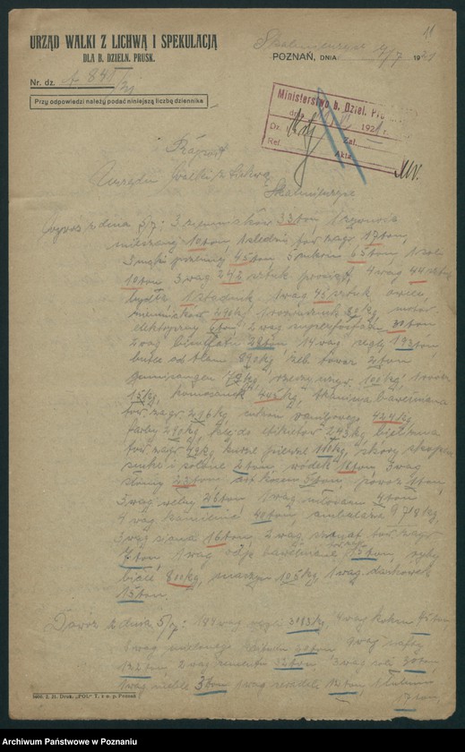 Obraz 11 z jednostki "[Raporty z kontroli wywożonych i przywożonych towarów]"