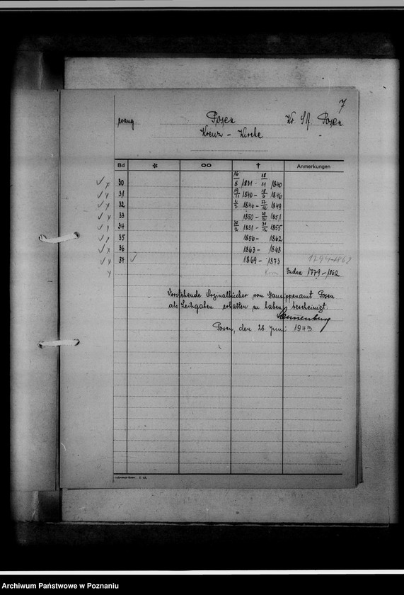 Obraz 11 z jednostki "Bücherverzeichnis, Sippenamt für Gauhaupstadt Posen [Poznań]"