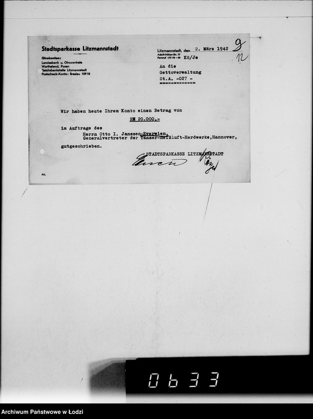 Obraz 16 z jednostki "[Korespondencja z firmą Otto Everwien w sprawie dostarczenia kojców dziecięcych]"