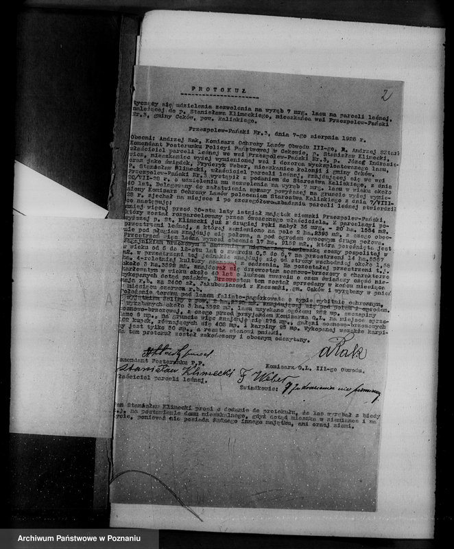 Obraz 6 z jednostki "Gmina Ceków w powiecie kaliskim nadzór nad gospodarką w lasach"