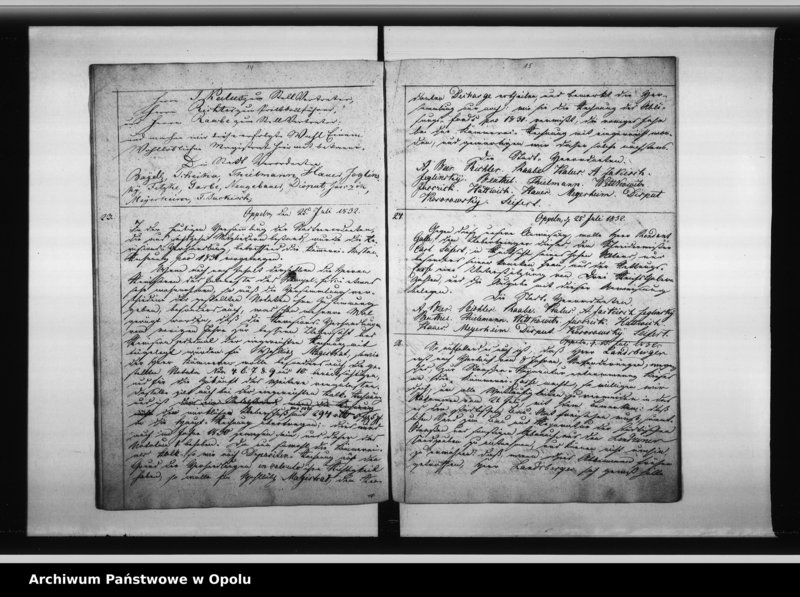 Obraz 12 z jednostki "Beschlussbuch der Stadtverordneten von Oppeln. Lit. D."