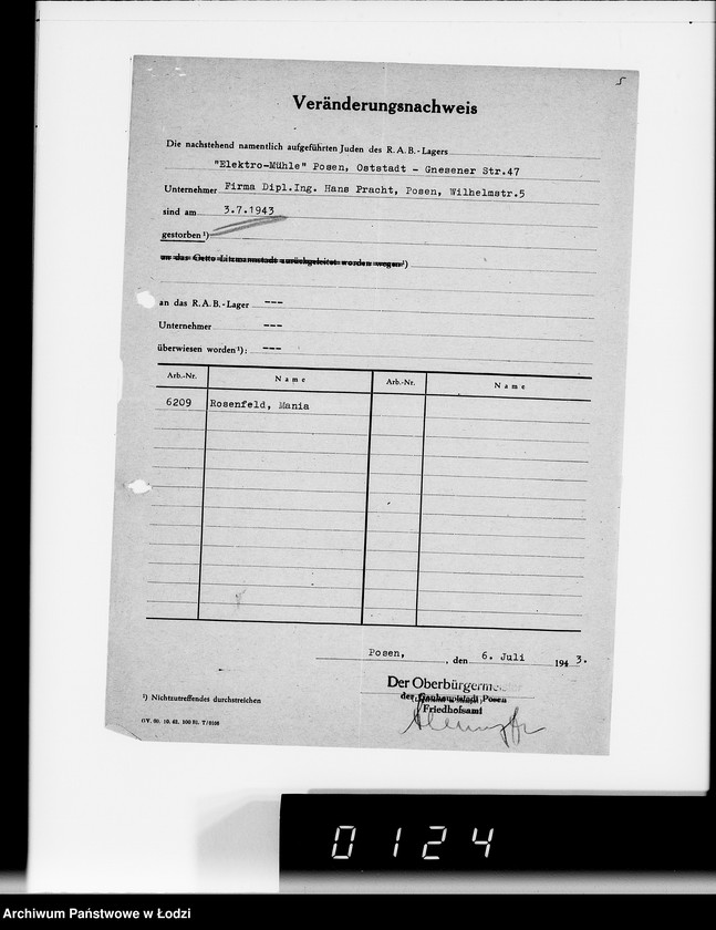 Obraz 9 z jednostki "Sonderkonto 12300. Arbeitsamt Posen Judenlager des Oberbürgermeisters von Posen"