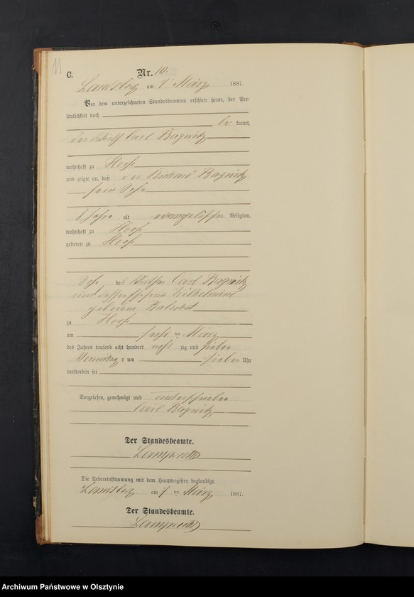 image.from.unit.number "Sterbe-Neben-Register Nr 1 - 87"