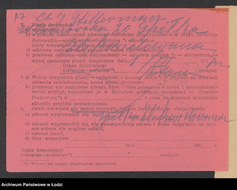 Obraz 19 z jednostki "Chaim Icek Stillerman i S-ka- handel manufakturą"