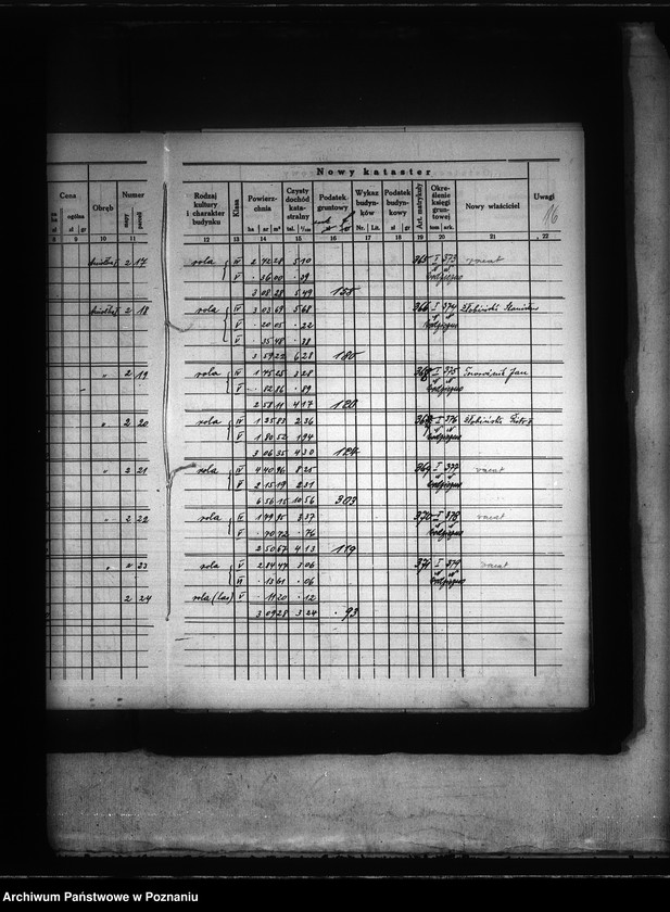 Obraz 20 z jednostki "Ostateczny i tymczasowy rejestr pomiarowy majątku Aniołka powiat kępiński"