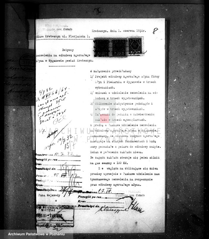 Obraz 11 z jednostki "Zatwierdzenie projektu młyna i piekarni Konieczyńskiego w Wyganowie, pow. krotoszyński nr woj. 530"