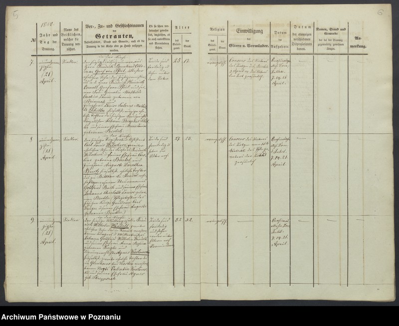 Obraz 6 z jednostki "Duplikat des Trauregisters"