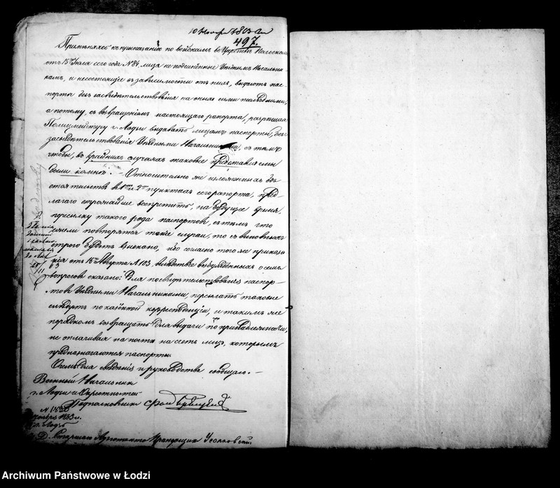 Obraz 16 z jednostki "Akta w przedmiocie paszportów"