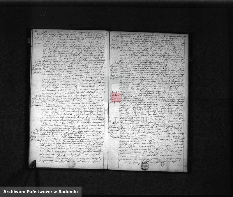 image.from.unit.number "Duplikat akt Urodzonych, Zaślubionych i Zmarłych Parafij Wysoka spisanych za rok 1867"