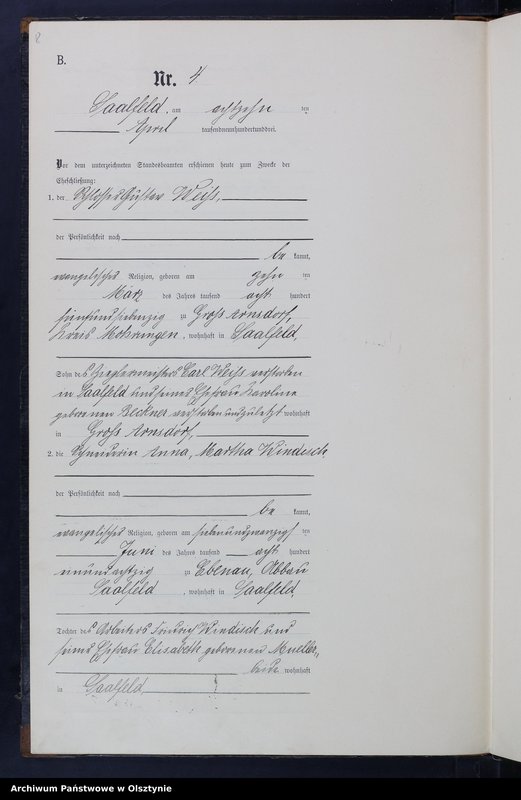 image.from.unit.number "Heiraths-Neben-Register Nr 1 - 20"