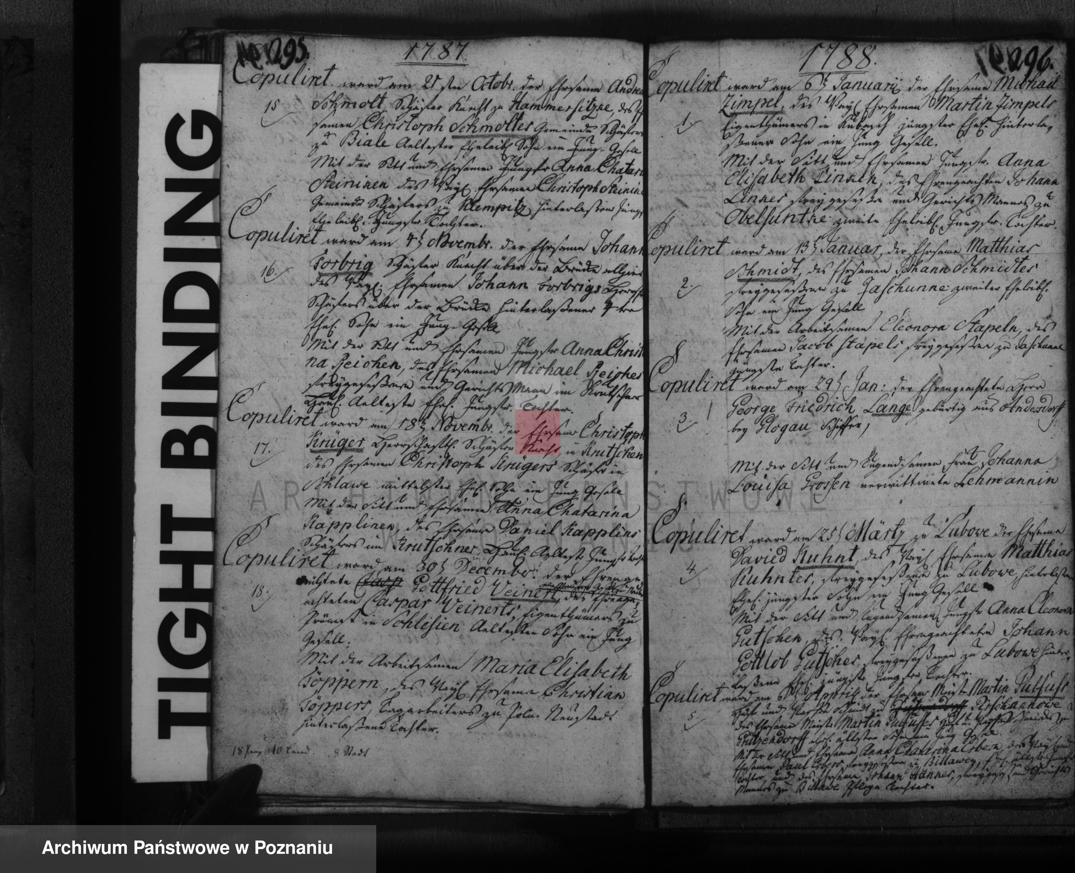 Skan z jednostki: Akta urodzeń, małżeństw i zgonu