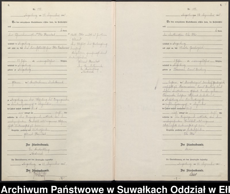 image.from.unit.number "Sterbe-Neben-Register des Preussischen Standes-Amtes Angerburg Kreis Angerburg Band II"