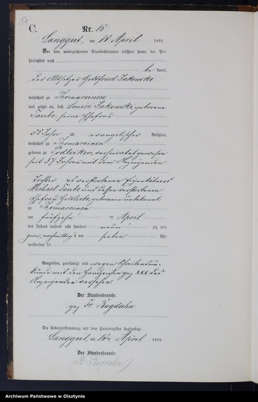 image.from.unit.number "Sterbe-Neben-Register Nr 1 - 38"