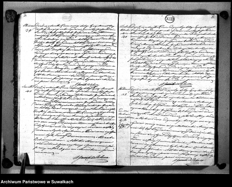 Obraz 15 z jednostki "Księga duplikat urodzonych, zaślubionych i zmarłych urzędnika stanu cywilnego, parafyi suwalskiey na rok 1832"