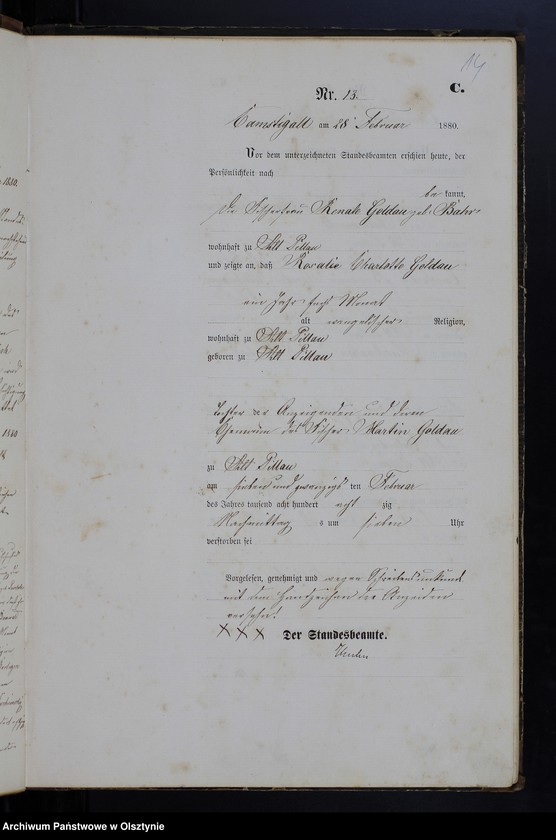 image.from.unit.number "Sterbe-Haupt-Register Nr 1 - 98"