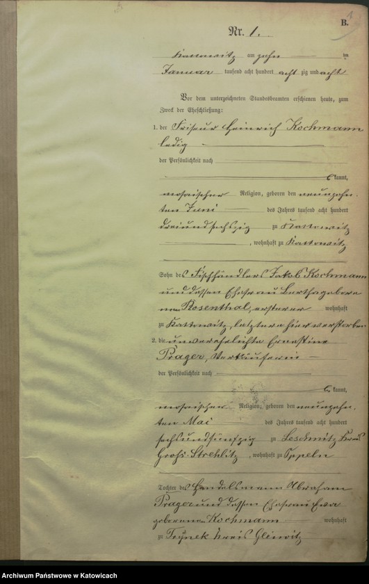 Obraz 4 z jednostki "Księga małżeństw nr 1 – 134"