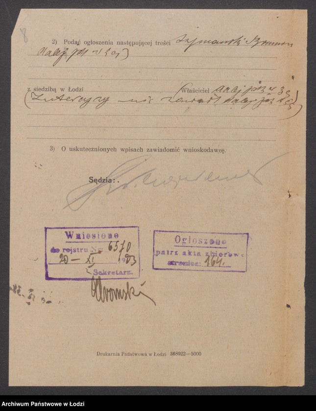 Obraz 10 z jednostki "Brunon Szymański- sprzedaż zboża i mąki"