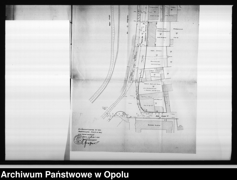 Obraz 8 z jednostki "Wywłaszczenie mistrza murarza Hermanna Kügler, w celu budowy "Piastenufer""
