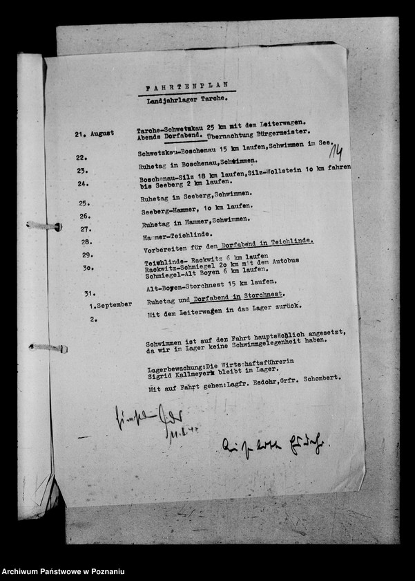 Obraz 18 z jednostki "Grossfahrt im Warthegau. Pläne und Berichte. Allgemeiner Schriftwechsel"