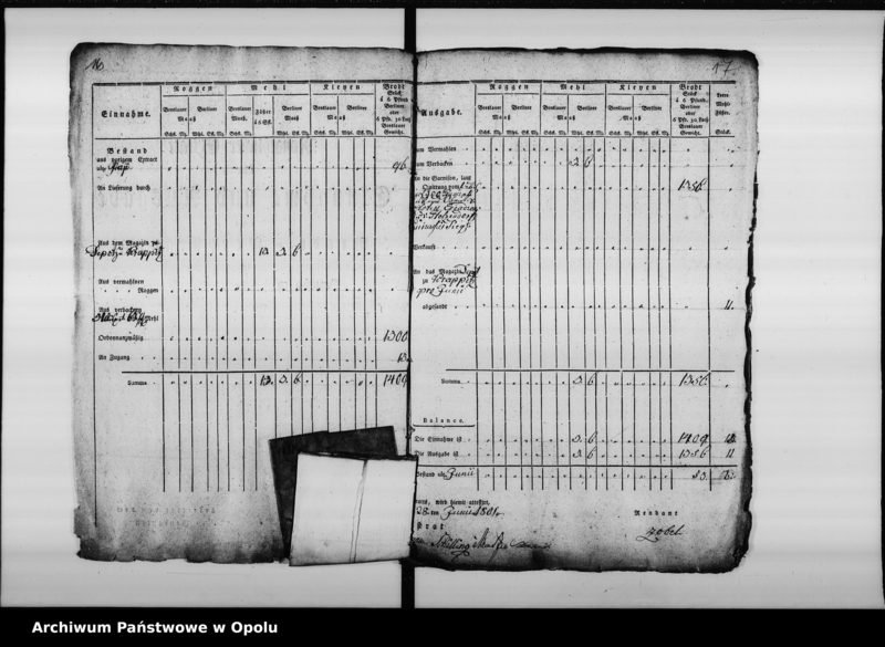 Obraz 20 z jednostki "Acta des Magistrats zu Oppeln betreffend Verpflegung des v[on] Holtzendorffschen Cürassier Regiments"