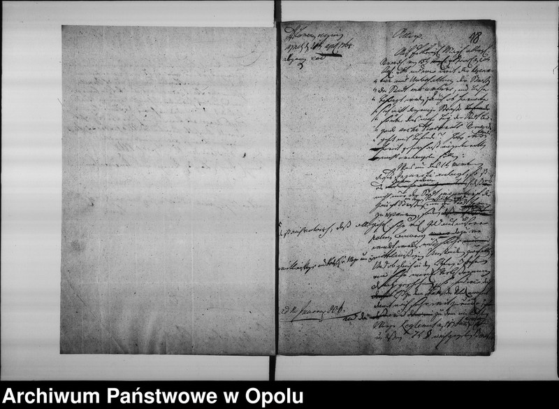 Obraz 18 z jednostki "Acta Specialia Die Reparatur des Weges beym Erl. Dechantey Vorwerk betreffend"