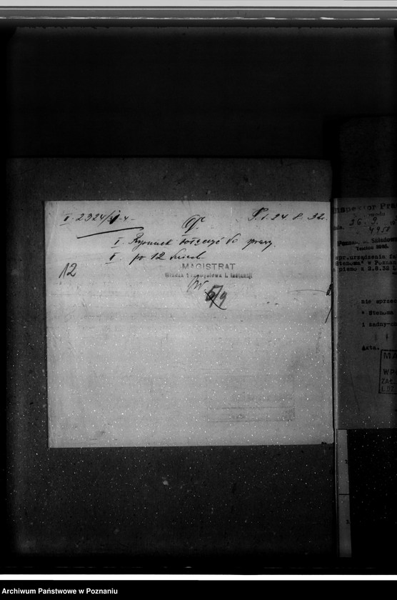 Obraz 16 z jednostki "Zatwierdzenie zakładu przemysłowego /wytwórni musztardy/ "Stenomy" w Poznaniu"