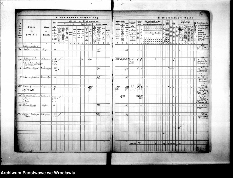 image.from.unit.number "Klassensteuerrolle nebst Eikommens - Nachweisung"