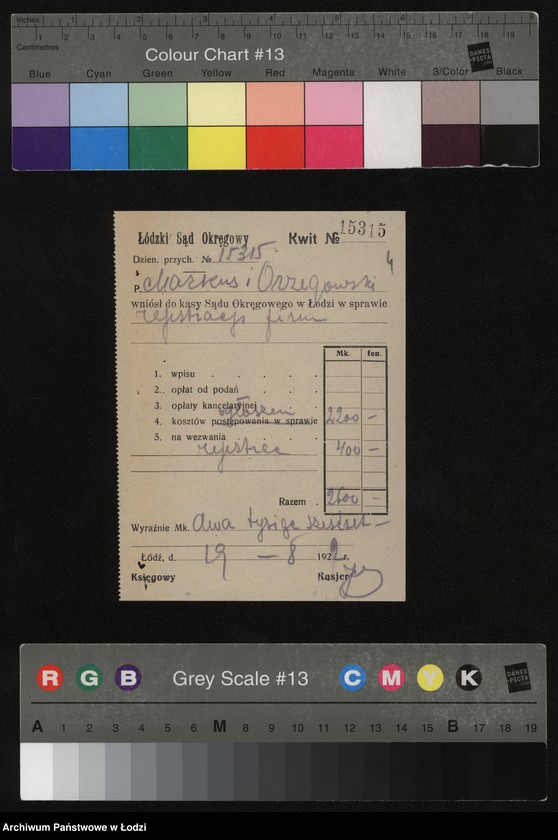 Obraz 6 z jednostki "J. Markus i A. Orzegowski – detaliczna sprzedaż wyrobów jedwabnych"