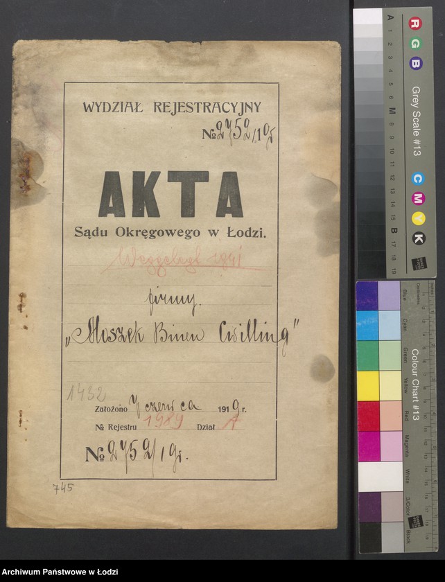 Obraz 2 z jednostki "Moszek Binen Zwilling - sprzedaż towarów manufakturowych"