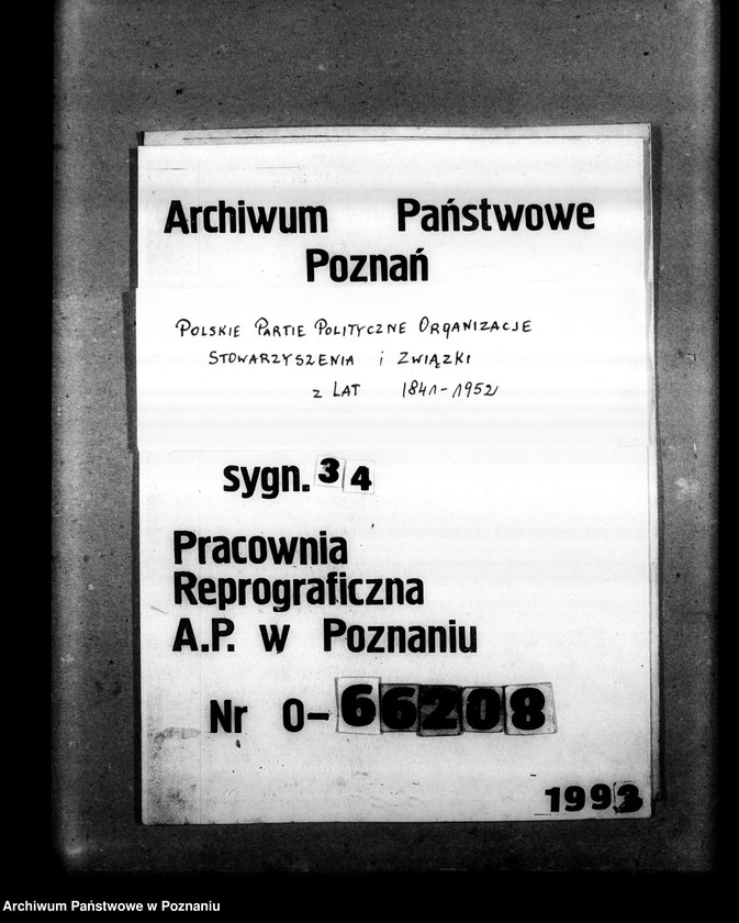 Obraz 1 z jednostki "Okólniki, zarządzenia, korespondencja dotycząca wyborów do Rady Miejskiej i wyborów kandydatów na radnych. Sprawy organizacyjne: wykazy personalne. Materiały dotyczące strajku akademickiego na wyższych uczelniach w Poznaniu"